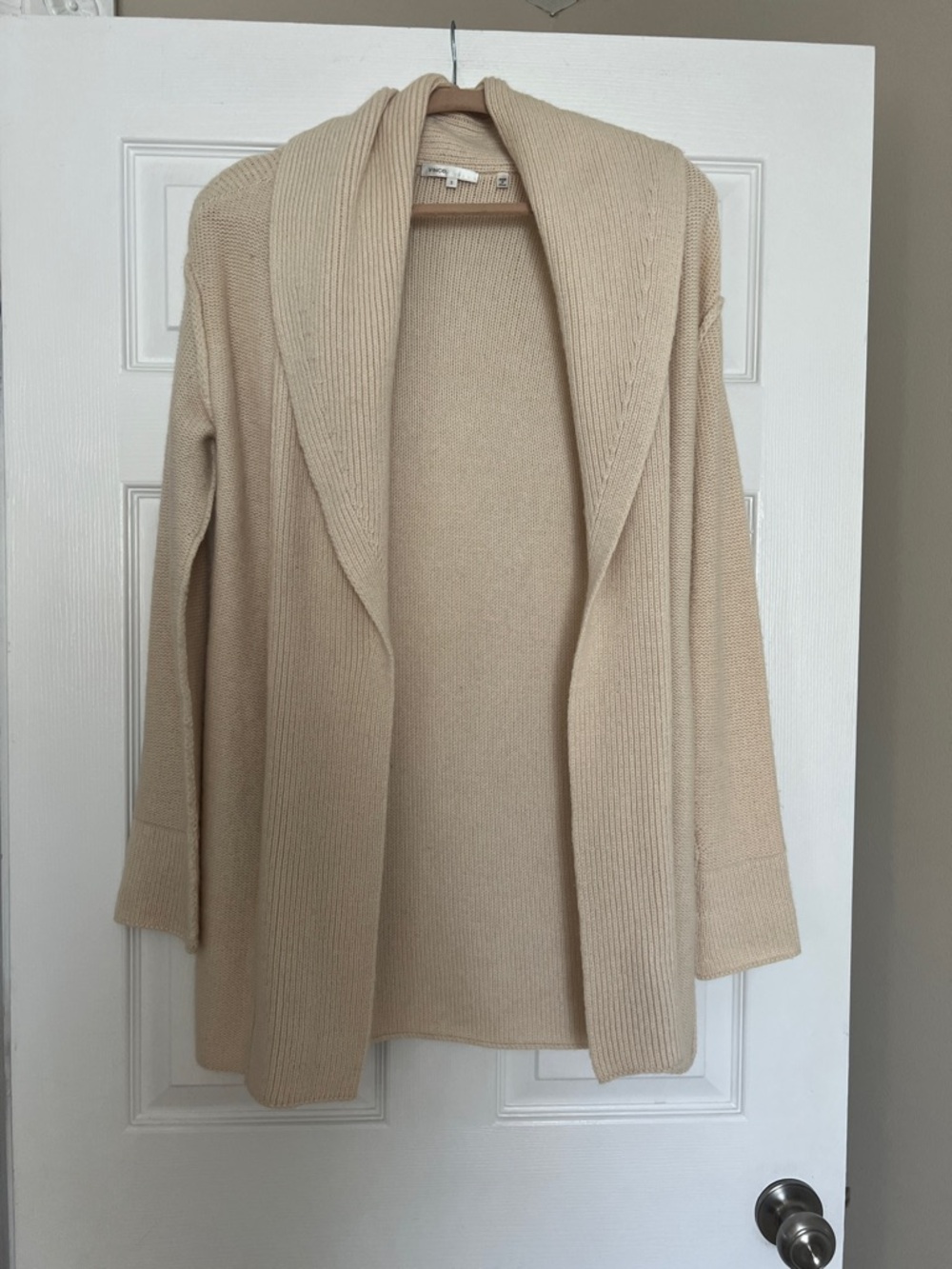 VINCE. Open-Front Shawl Collar Sweater Cardigan